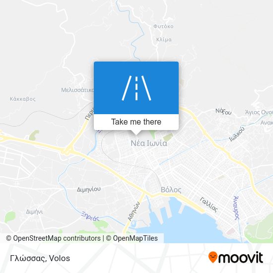 Γλώσσας map