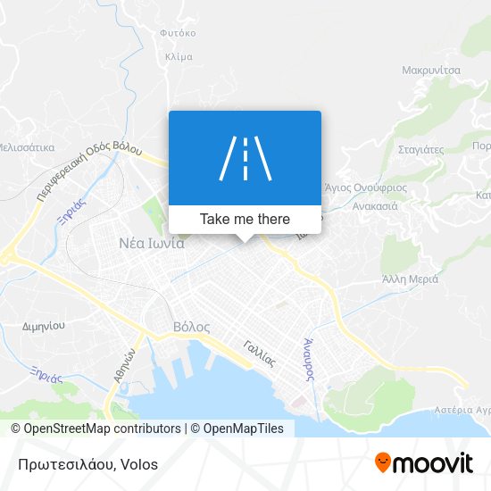 Πρωτεσιλάου map