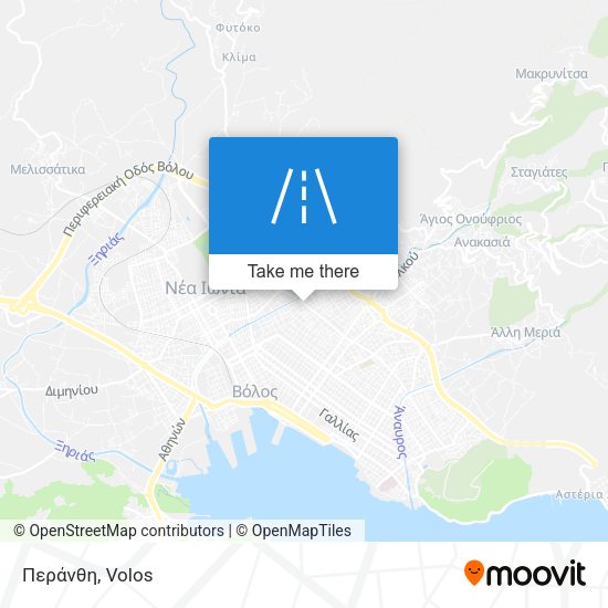Περάνθη map
