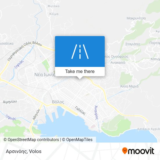 Αρσινόης map