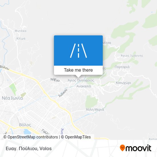 Ευαγ. Πούλιου map