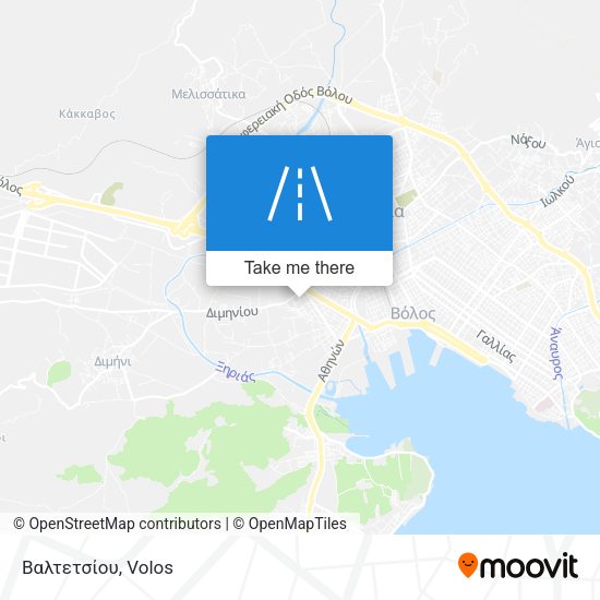 Βαλτετσίου map