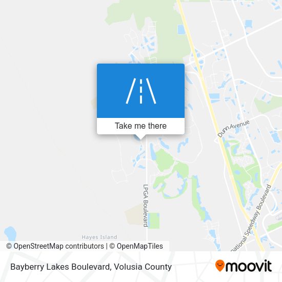 Mapa de Bayberry Lakes Boulevard