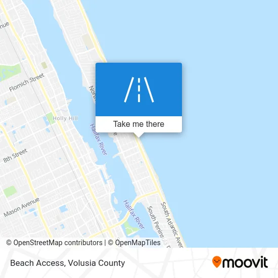 Beach Access map