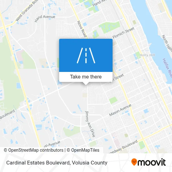 Cardinal Estates Boulevard map