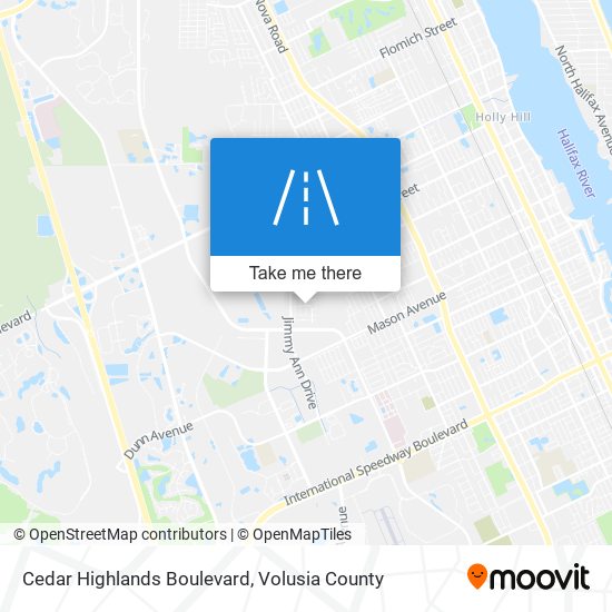 Mapa de Cedar Highlands Boulevard