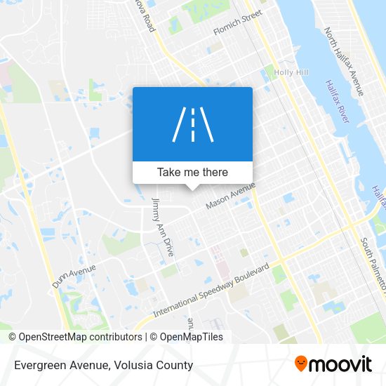Evergreen Avenue map