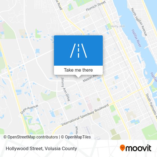 Hollywood Street map