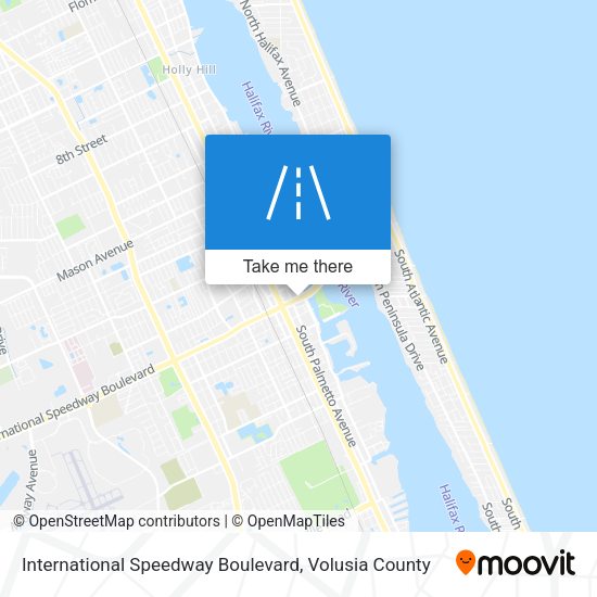 International Speedway Boulevard map