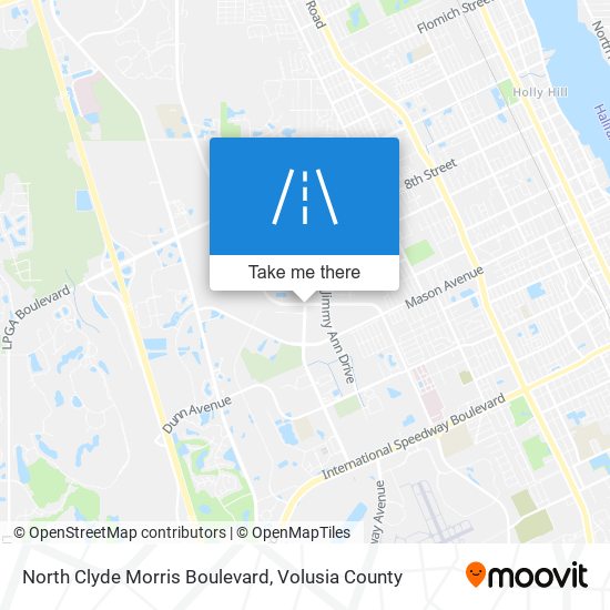 Mapa de North Clyde Morris Boulevard