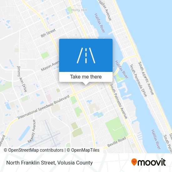 North Franklin Street map