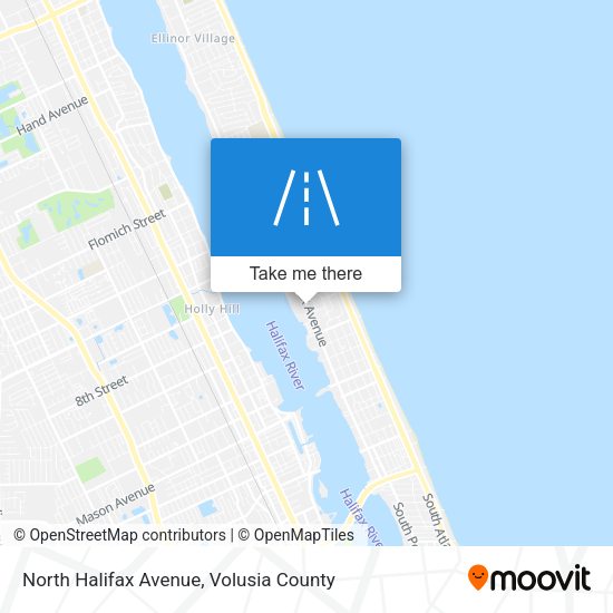 North Halifax Avenue map