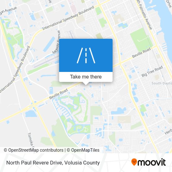 North Paul Revere Drive map
