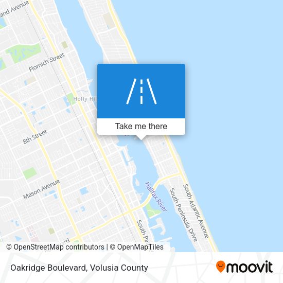 Mapa de Oakridge Boulevard