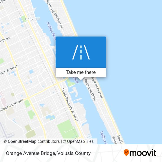 Orange Avenue Bridge map