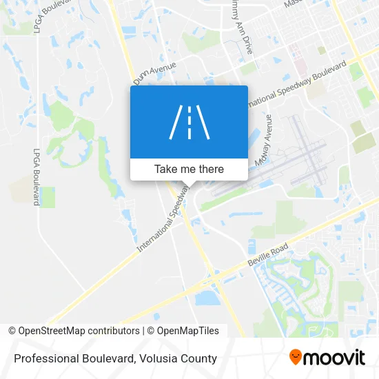 Professional Boulevard map
