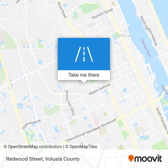 Redwood Street map