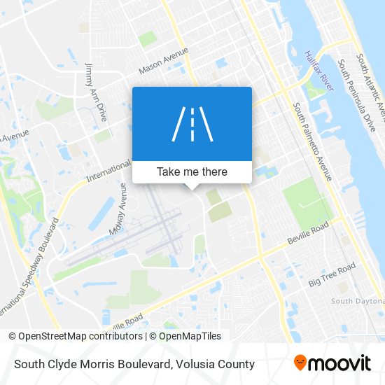 Mapa de South Clyde Morris Boulevard