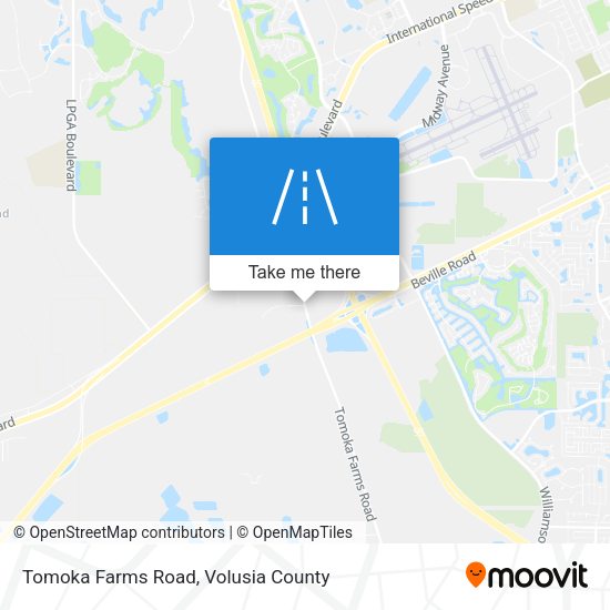 Tomoka Farms Road map