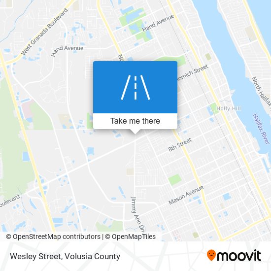 Wesley Street map