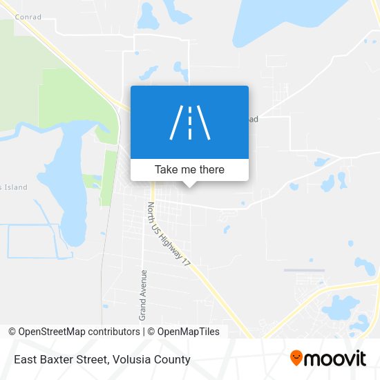 Mapa de East Baxter Street