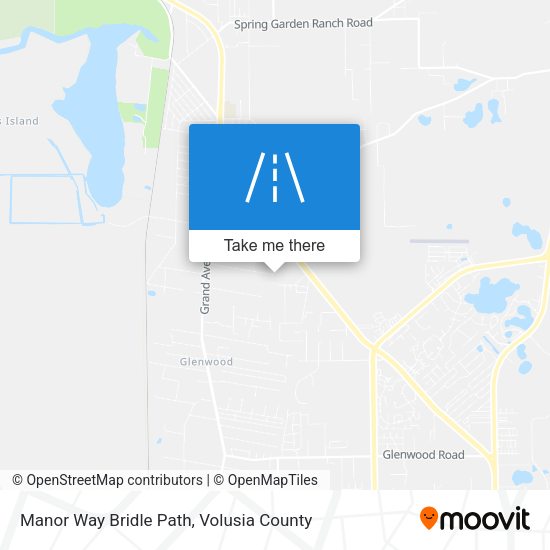 Manor Way Bridle Path map