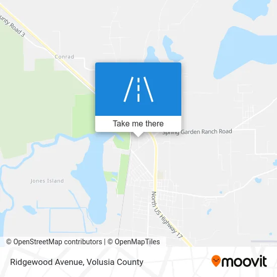 Ridgewood Avenue map