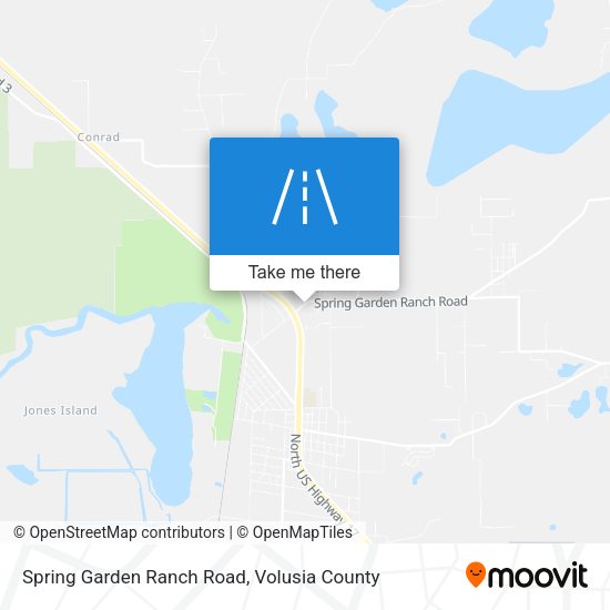 Spring Garden Ranch Road map