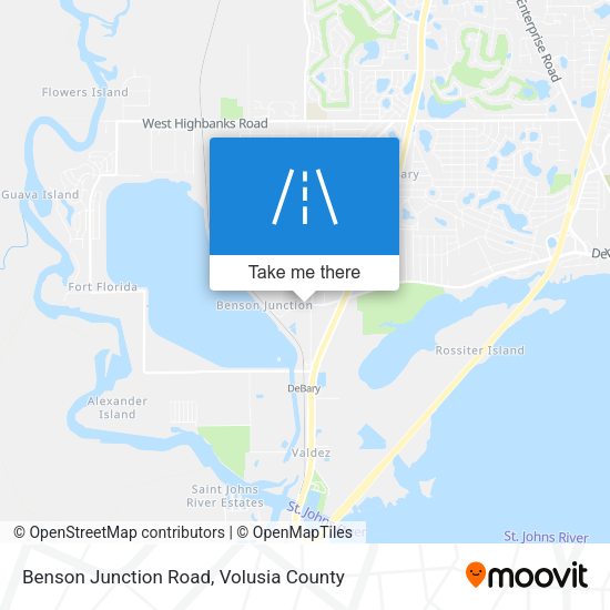 Benson Junction Road map