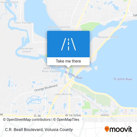 Mapa de C.R. Beall Boulevard