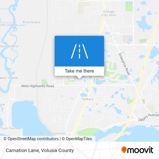 Mapa de Carnation Lane