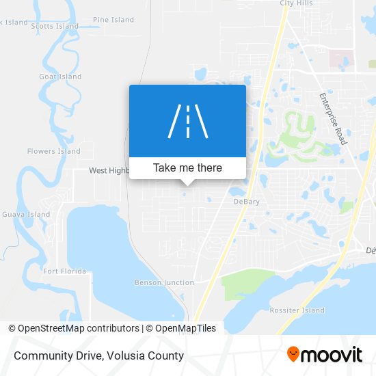 Community Drive map