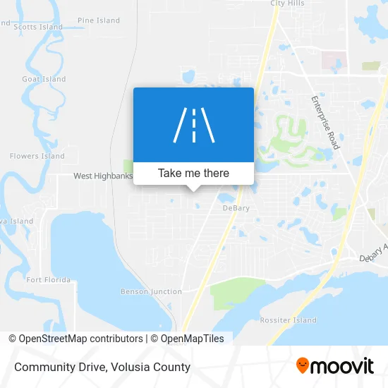 Community Drive map