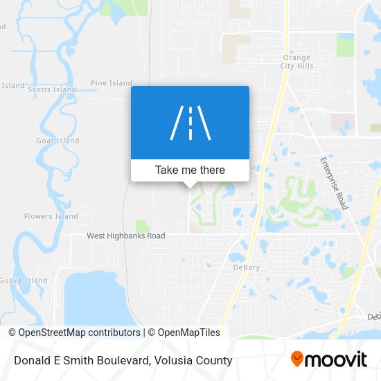 Donald E Smith Boulevard map