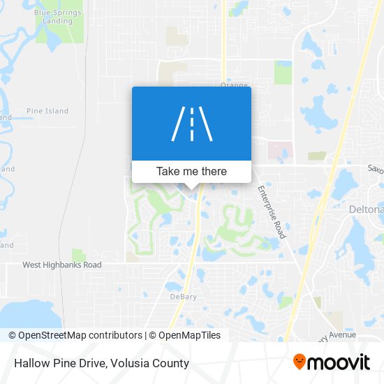 Hallow Pine Drive map