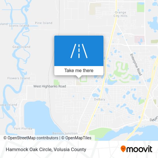 Hammock Oak Circle map