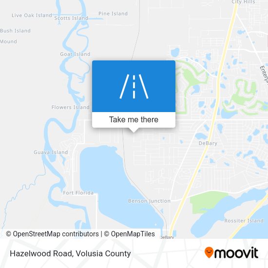 Hazelwood Road map