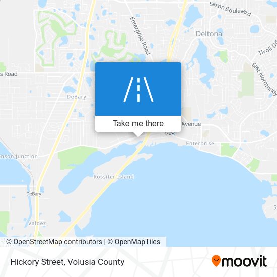 Hickory Street map