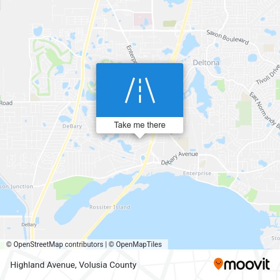 Highland Avenue map
