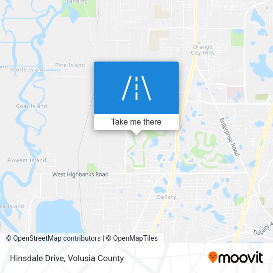 Hinsdale Drive map