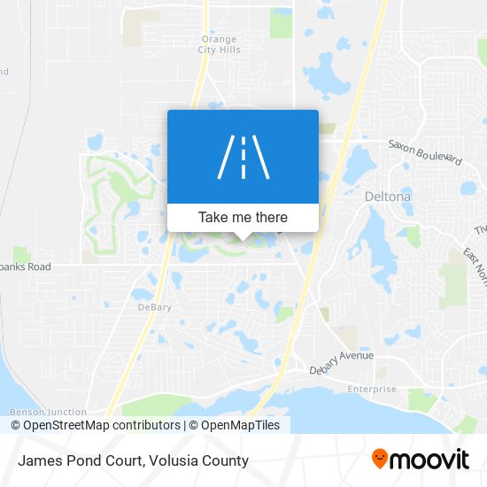 James Pond Court map