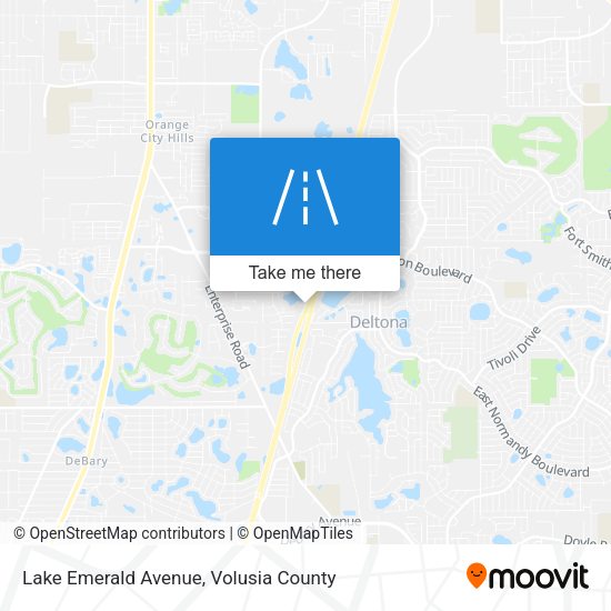Lake Emerald Avenue map