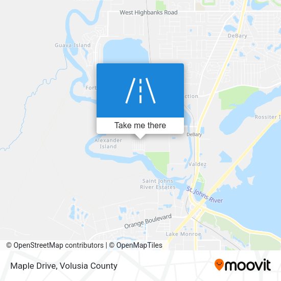Maple Drive map