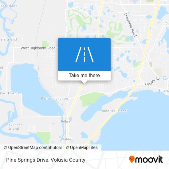 Pine Springs Drive map