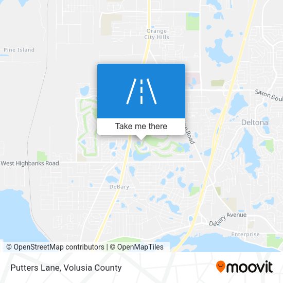 Putters Lane map