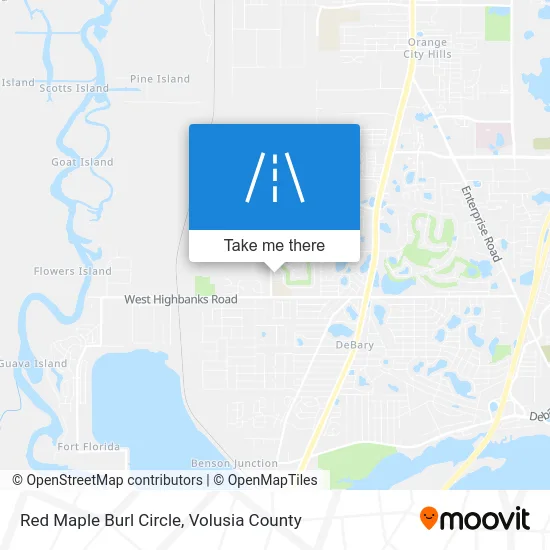 Red Maple Burl Circle map