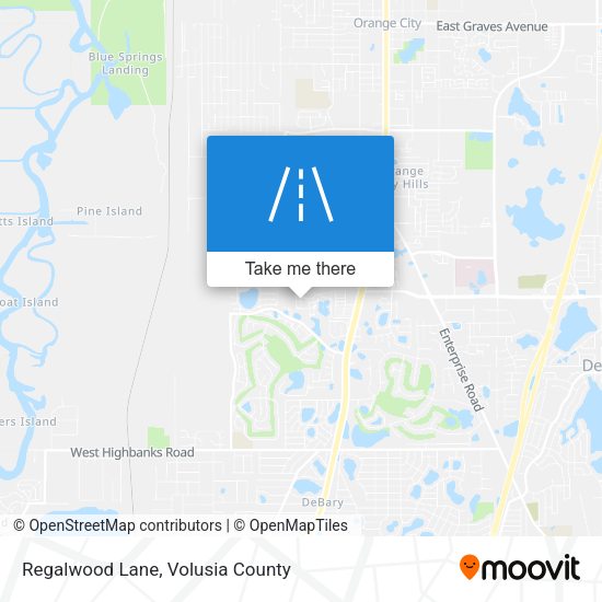 Regalwood Lane map