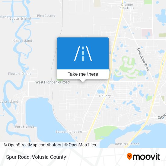 Mapa de Spur Road