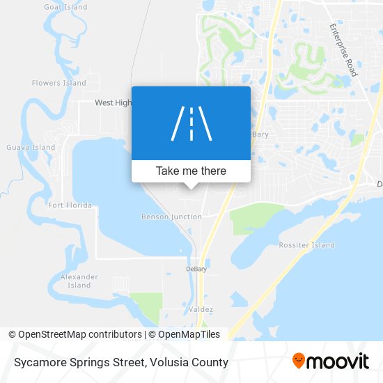 Mapa de Sycamore Springs Street