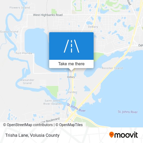 Trisha Lane map